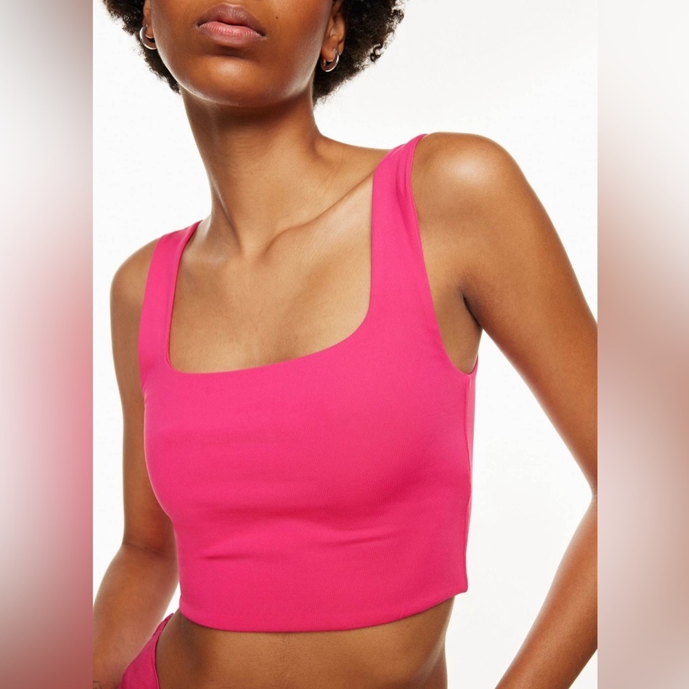 Babaton Contour Squareneck Tank Aeros Pink, XS